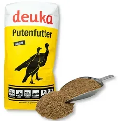 deuka Putenstarter P2 gekörnt 25 kg - Hochwertiges Starterfutter für Puten, sorgt für eine gesunde Entwicklung und enthält einen speziellen Coccidiostatikum für optimalen Schutz.