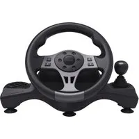 Trust GXT 289 Movi Gaming-Lenkrad – Kompatibel mit Switch, PS4 und Xbox - Controller für Konsolen-Gaming, bietet präzise Steuerung und ein realistisches Fahrgefühl, ideal für Rennspiel-Fans.