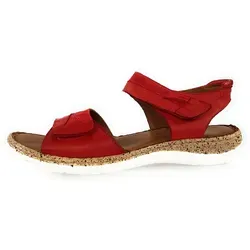 Reflexan Damenschuhe Sandalen Flach Rot - Komfortable Sandalen für den Sommer - Sandaletten für Damen in Größe 40 EU, ideal für warme Tage mit stylischem Design und hohem Tragekomfort, perfekt für Alltag und Freizeit.