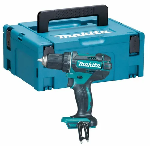 Makita DDF482RFJ - Akku-Bohrschrauber 18V 3Ah mit 2 Akkus, spritzwassergeschützt und ideal für anspruchsvolle Projekte