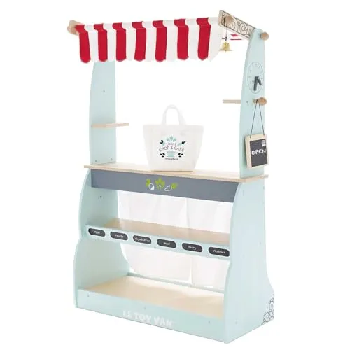 Le Toy Van Verkaufsstand und Café Honeybake - Baby- & Kleinkindspielzeug, vielseitig nutzbares Spielmöbel als Kaufmannsladen oder Café für kreatives Spielen und Rollenspiele.