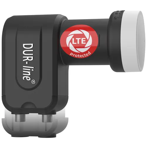 Dur-Line +Ultra Twin LNB 2 fach - LNBs für 2 Teilnehmer mit extrem rauscharmem 0,1 dB Rauschmaß und LTE-Filter. Genießen Sie erstklassige Bild- und Tonqualität, egal bei Wetterbedingungen!