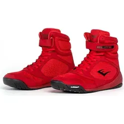 Everlast Elite 2 Boxschuhe Rot EU 46 - Herren-Sportschuhe für Boxtraining, leicht und strapazierfähig, mit High-Top-Design für optimale Unterstützung und Traktion bei schnellen Bewegungen.
