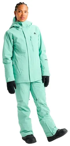 Burton Reserve 2L Insulated Stretch Slim Jacke für Damen in Grün M - Vielseitige Damenjacke mit schmaler Passform, bietet optimalen Komfort und Bewegungsfreiheit. Die wasser- und atmungsaktive Konstruktion hält dich bei jedem Wetter warm und trocken. Ideal für alpine Abenteuer.