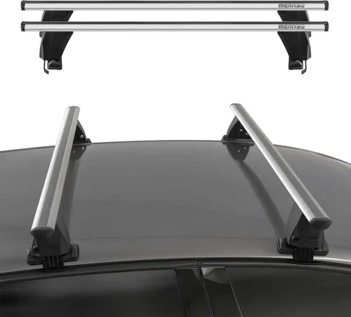 Menabo Dachträger Grundträger für BMW 2er U06 Active Tourer 2021-25 - Gepäckträger mit aerodynamischem Design für einfache Installation, ideal für Reisen mit Komfort und Sicherheit.