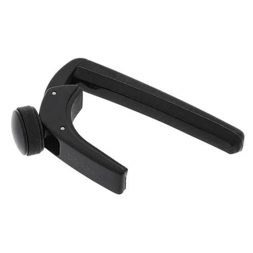 D'Addario PW-CP-19 Pro Plus Capo Schwarz - Kapodaster mit FlexFit-Technologie, geeignet für alle Arten von Gitarren, perfekter Halt und einfache Handhabung in elegantem Schwarz.