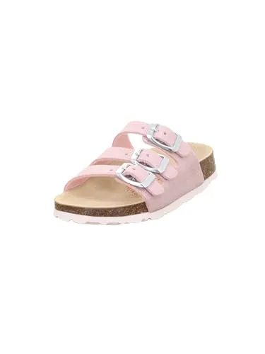Superfit Mädchen Fussbettpantoffel Pantoffeln, Rosa 5590, 33 EU Weit