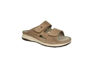 Dr. Stark Reflexan Pantolette Beige in Gr. 37 - Taupe - Elegante Dr. Stark Pantolette in Taupe für Damen – ideal für warme Tage. Mit weichem Obermaterial, gepolstertem Fußbett und verstellbaren Klettverschlüssen für höchsten Tragekomfort.
