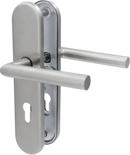 Alpertec Schutzbeschlag Security Moskau Drücker/Drücker 92mm - Türsicherungen mit höchster Sicherheit, ideal zum Schutz Ihrer Türen vor Einbrüchen und unbefugtem Zugriff.