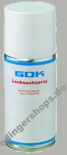 GOK Lecksuchspray 125 ml - Effizientes Spray zur einfachen Überprüfung von Gasleitungen und Schläuchen. Der mikroporöse Schaum zeigt selbst kleinste Lecks deutlich an und sorgt für Sicherheit im Einsatz.