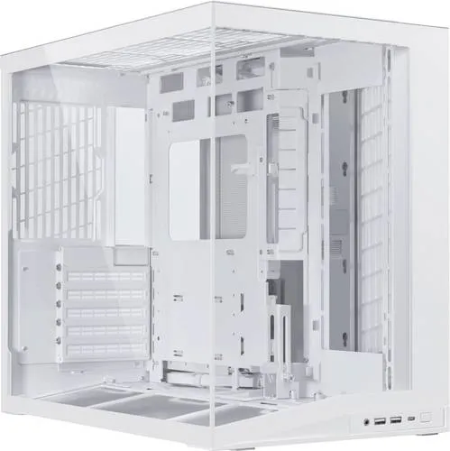 Lian Li O11 Dynamic Mini V2 weiß | Hochwertiges PC-Gehäuse - Midi-Tower für Mini-ITX, microATX, ATX Mainboards mit 9 Lüfterplätzen, ideal für optimale Kühlung und beeindruckendes Design.