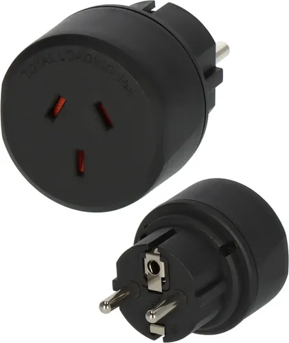 Brennenstuhl Reisestecker - Reiseadapter für Australien & China - Steckdosenadapter für Euro Steckdose, ideal zum Laden von Geräten auf Reisen mit erhöhtem Berührungsschutz. Kompakt und sicher für Australien, China, Neuseeland und mehr.