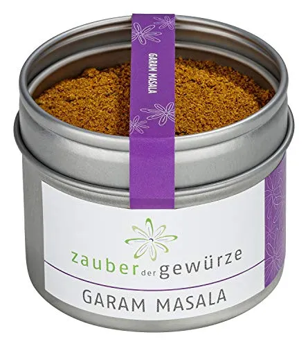 Zauber der Gewürze Garam Masala - Aromatische indische Gewürzmischung, Premiumqualität in wiederverschließbarer Aroma-Dose, 50 g