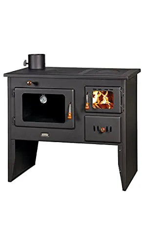 EEK A - Küchenofen Holzherd mit XL-Backofen Prity 2P41 Rauchrohr Links 15 kw