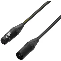 ah Cables 5 STAR DGH 0500 DMX Kabel - Neutrik® XLR 5-Pol - 5 m - Hochwertiges 5 m DMX Kabel mit Neutrik® XLR 5-Pol Steckern, ideal für professionelle Anwendungen. Bietet hervorragende Signalübertragung und Flexibilität dank UV-beständigem PVC-Mantel und Kupferabschirmung.
