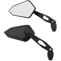 HIGHSIDER smart Lenker Mirror Booster Schwarz (Paar) - Motorradzubehör mit E-Prüfzeichen, konvexem Glas und einem zweiten Gelenk für optimale Sicht und Anpassungsfähigkeit.