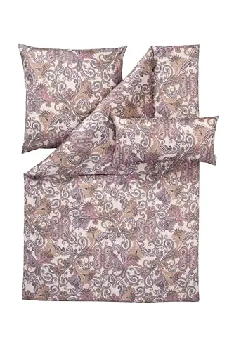 Estella Mako Jersey Bettwäsche 135x200 Ornelio Paisley - Bettwäsche-Set aus hochwertigem Mako-Jersey, 2-teilig und besonders hautsympathisch für ein seidenweiches Schlaferlebnis. Waschbar bis 60°C, pflegeleicht und umweltfreundlich.