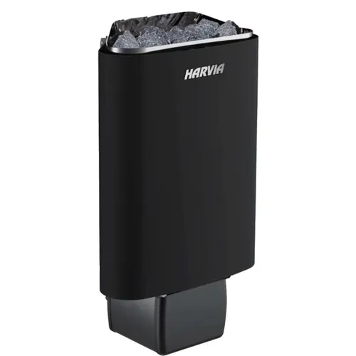 Harvia Delta D29E 2,9 kW Black Saunaofen - Saunaöfen mit modernem Design und separater Steuerung für individuelle Temperatureinstellungen. Ideal für Saunaräume von 2-4 m³, schnell und effizient für Ihr persönliches Wellness-Erlebnis.