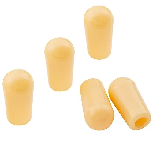 Musiclily Metrisch 3-Weg Toggle Schalter Knopf für Epiphone Les Paul LP Style E-Gitarre, Creme(5er Set)