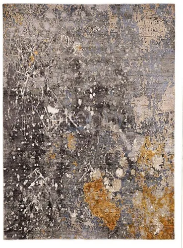 Cazaris Orientteppich Cosmic Illuminated, Grau, Mehrfarbig, Rechteckig 200x250 cm - Handgeknüpfter Cazaris Orientteppich in Grau und Mehrfarbig, ca. 200 x 250 cm, ideal für Fußbodenheizung. Das abstrakte Design bringt Farbe in Ihr Zuhause und sorgt für einen angenehmen Untergrund.