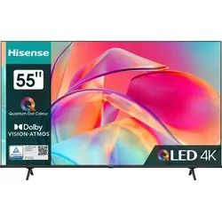 Hisense 55E77KQ 55" QLED UltraHD 4K HDR Smart TV - QLED Fernseher mit 4K Auflösung und Dolby Vision für lebendige Farben und beeindruckendes Bild. Ideal für Filme und Gaming mit minimaler Eingabeverzögerung.