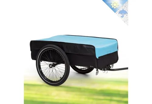 Klarfit Fahrradanhänger Companion L - Fahrradanhänger mit 50 l Laderaum, ideal für den Einkauf oder Camping. Flexibel als Handwagen oder Fahrradanhänger nutzbar, mit wasserdichtem Regenverdeck für optimalen Schutz.