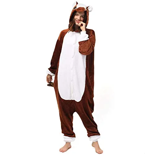 Katara 1744 Pferde-Kostüm Pony braun - Unisex Onesie für Erwachsene & Teenager - Niedliches Pferde-Kostüm von Katara Germany. Flauschig, weich und perfekt für gemütliche Abende oder Partys. Praktische Taschen und Reißverschluss am Po sorgen für Komfort. Ideal für Festivals, Fasching und Cosplay!
