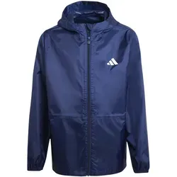 adidas Sportswear Windbreaker J RAIN JKT blau 140 EU - Funktionsjacke für sportliche Aktivitäten, aus 100% Polyester, maschinenwaschbar und ideal für Läufer, schützt vor Wind und Wetter.