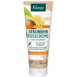 Kneipp Sekunden-Fußcreme Zitronenverbene - Avocadobutter 75 ml - Avocado Gesichtscreme & Kosmetik - Samtweiche und erfrischte Füße in Sekundenschnelle mit wertvoller Avocadobutter, die die Füße zart und geschmeidig pflegt.
