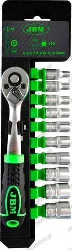 Piece 1/4" Hex Socket Tool Set 6-13mm 11