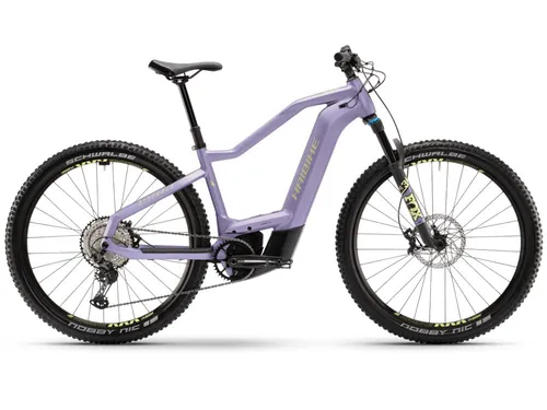 Haibike AllTrack 11 MTB E-Bike 29" (750Wh) - royal viola/gelb - E-Bike für sportliche Touren im leichten Gelände mit kraftvollem Bosch Performance CX Motor und komfortabler FOX Federgabel, ideal für Abenteuer und lange Fahrten.