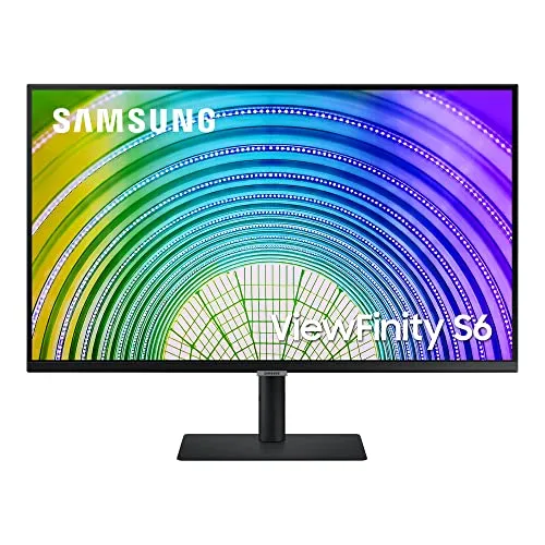 Samsung WQHD Monitor S6U S32A600UUU, 32 Zoll, IPS-Panel, WQHD-Auflösung, HDR10, AMD FreeSync, 5 ms Reaktionszeit, Bildwiederholrate 75 Hz, Auto Source Switch Plus, schwarz