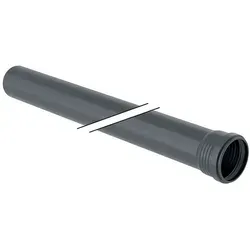 Geberit Silent-Pro Rohr mit Muffe 90mm, 100cm - Sanitärinstallation mit hervorragender Schalldämmung für ruhige Abwasserleitungen, ideal für Neubauten oder Renovierungen.