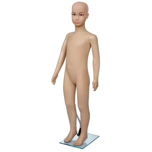 vidaXL Schaufensterpuppe Kind A - Umweltfreundliche Schaufensterpuppe aus PE, ideal zur Präsentation von Kinderbekleidung und Accessoires. Mit drehbarem Kopf und Armen für flexible Displays.