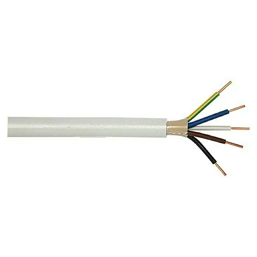 Mantelleitung NYM-J 5x2,5mm² PVC grau 50 Meter - Sonstiges Elektromaterial, ideal für sichere Installationen in trockenen, feuchten und nassen Räumen, mit VDE-Zertifizierung und Flammwidrigkeit nach EN 60332-1-2.