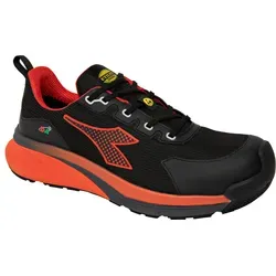 Diadora Utility Vortex DA2 Low S3S, Sicherheitsschuhe Unisex - Schwarz/Rot - 40 EU