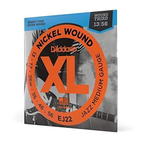 D Addario Gitarrensaiten E Gitarre - EJ22 Jazz Medium, 13-56