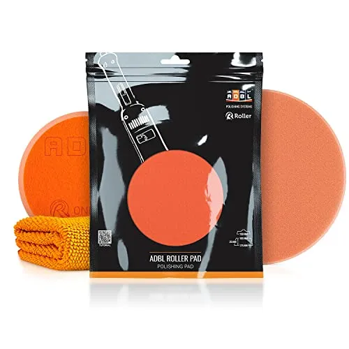 ADBL Roller Pad-R One Step Polierpad - Polierschwamm für Ø150mm Stützteller - Profi Polierpad mit Klettverschluss - Polierschwamm, Auto Polieren, Schwamm Polierteller