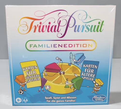 Hasbro Gaming Trivial Pursuit Familien Edition - Buntes Quizspiel mit 2.400 neuen Fragen, ideal für den Spieleabend ab 8 Jahren