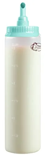 Bestron Teigportionierer mit Skala, Teigdosierer für 700 ml, für Crepes, Poffertjes, Pfannkuchen, Waffeln, Muffins oder Donutteig, Farbe: Grün