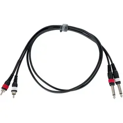 Pronomic J4RC-1.5 Audiokabel Stereo 6,3 mm Klinke/Cinch 1,5 m