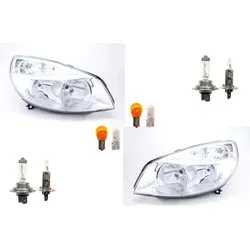 Johns Scheinwerfer Set für Renault Scenic II (06/03-08/06) - Hochwertiges Scheinwerfer Set mit H7/H1 Leuchtmitteln für optimale Sicht bei Nacht. E-Typ-geprüfte Fahrzeugbeleuchtung, einfach zu installieren und langlebig.