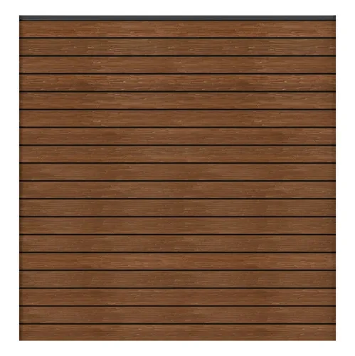 GroJaSolid Rhombus Steckzaun-Set 180x180cm in Teak - Sichtschutzzaun in modernem Rhombus-Design, witterungsbeständig und pflegeleicht dank co-extrudiertem Material. Inkl. 6 Steckprofilen und Abschlussprofil für stilvollen Garten.