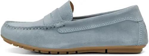 Marc O'Polo Damen Selma Moccasin - 39 EU - Slipper & Mokassins für Damen, aus 100% edlem Velours-Rindsleder mit flexibler TR-Laufsohle für rutschfesten Grip und ganztägigen Komfort.