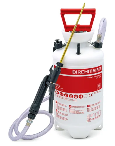 Birchmeier Pulverzerstäuber DR 5 - Handstäuber für effektive Milbenbekämpfung - Gießkanne & Sprühflasche, 5l Fassungsvermögen, ideal für den Außenbereich und umweltfreundlich milbenfrei.