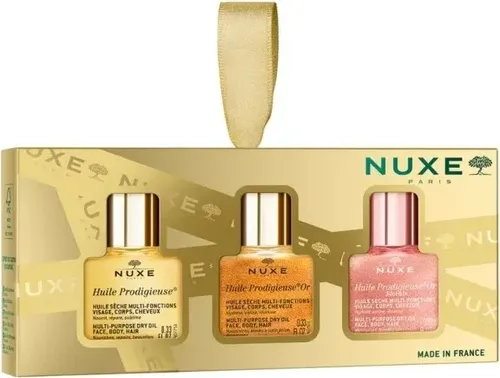Nuxe Geschenkset 2025 Huile Prodigieuse Minis - Arzneimittel und Pflege - Verwöhnen Sie Ihre Haut mit diesem luxuriösen Geschenkset, das die besten Eigenschaften der Huile Prodigieuse kombiniert.