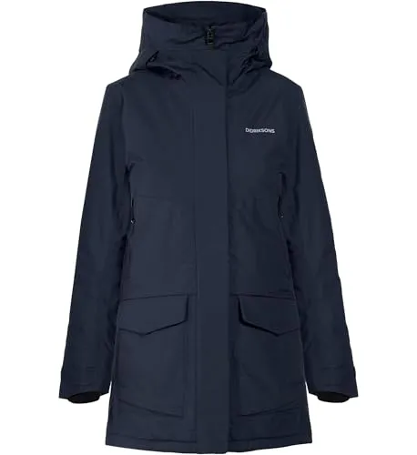 Didriksons Frida Parka Winterjacke Damen - 42 - Funktionsjacken mit verstellbarem Saum und 2-Wege-Reißverschluss, ideal für kalte Tage und Outdoor-Aktivitäten.