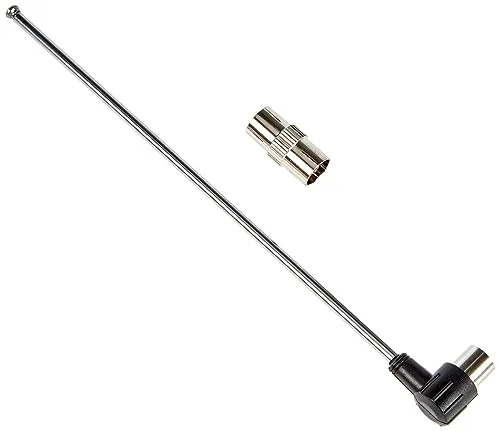 FeinTech UKW-Teleskopantenne – Vielseitige Stabantenne für perfekten Empfang - SAT Antennen – Ideal für UKW, MW, LW, DAB/DAB+ und DVB-T/T2, sorgt für starken Empfang in jedem Bereich.