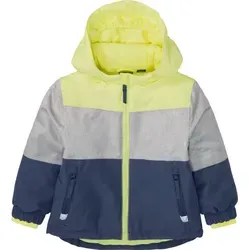 Lupilu Kinder Jacke Jungen Schneejacke Skijacke Kapuze Wasserdicht Bionic Lime-Grau-Navy 86-92