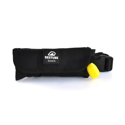 RESTUBE Beach Sicherheitsboje - Rettungsboje für sicheres Schwimmen - Schwimm- & Rettungswesten: Kompakte Sicherheitsboje für Schwimmer, leicht und tragbar, ideal für sicheres Schwimmen am Strand.